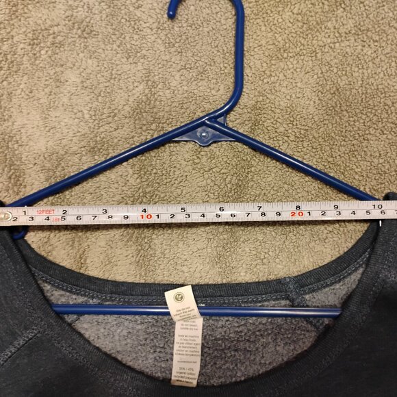 Clif Bar branded Women's wide crew neck sweatshirt size XL heather blue - Picture 8 of 8